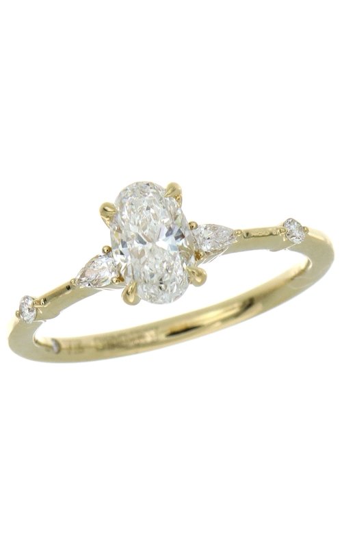 Only You Women's Diamond Engagement Ring 9/10 CTW Oval Center in 14K Yellow Gold