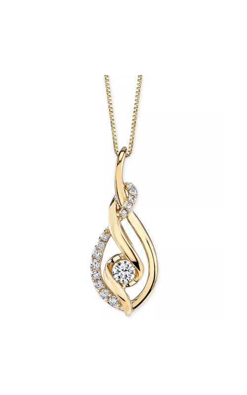 Sirena Women's Diamond Fashion Pendant Necklace 1/3 CTW in 14K Yellow Gold