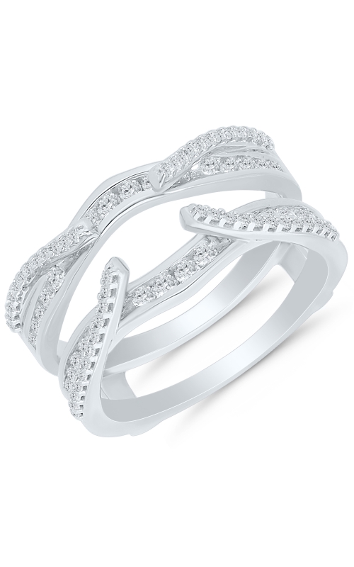 Women's Diamond Wrap 1/2 CTW Round Stones in 14K White Gold