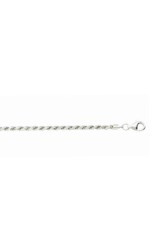 2.9mm Diamond-Cut Rope Chain Necklace in Sterling Silver - 24
