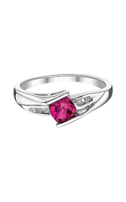 Created Ruby and Diamond Ring in Sterling Silver