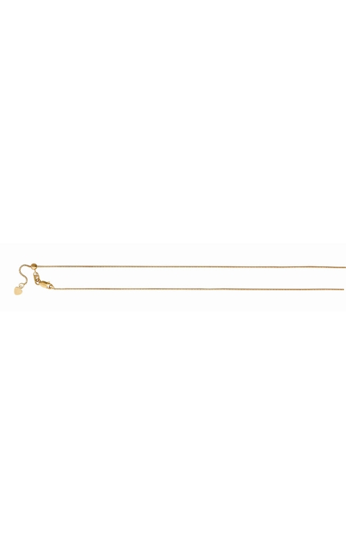 26 .88mm Adjustable Box Chain Necklace In 14K Rose Gold