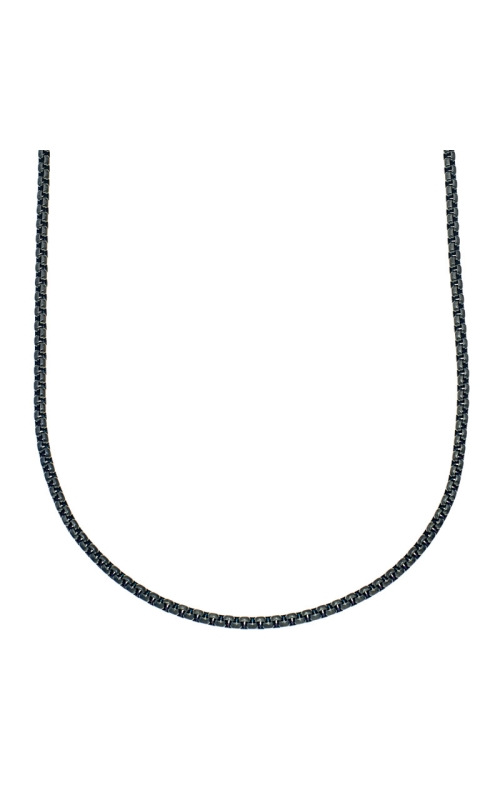 24 Inch IP Black Stainless Steel Rolo Chain, 4mm