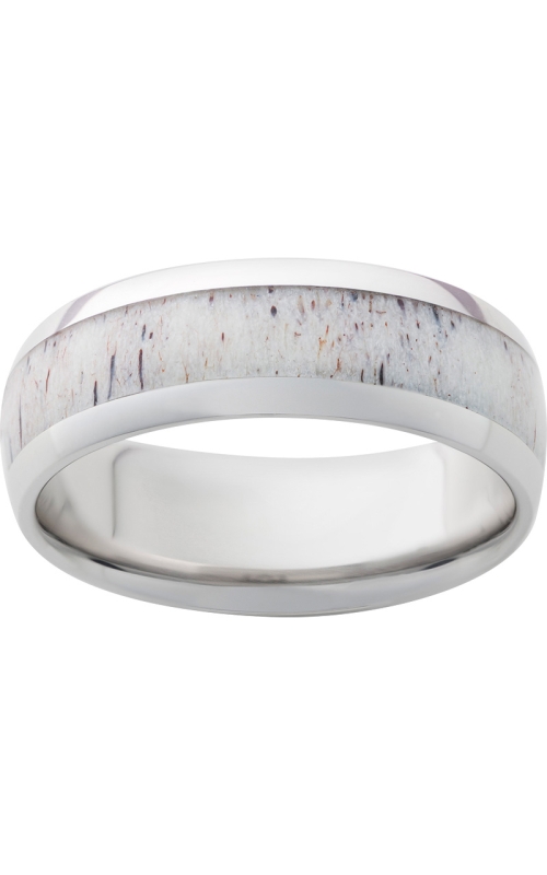 Men's Serinium Antler Inlay Band, 8mm