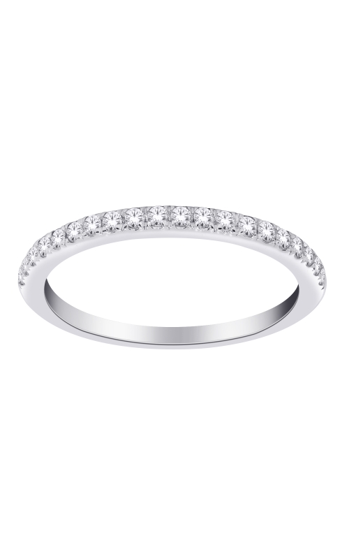 Women's Diamond Wedding Band In 14K White Gold 1/8CTW