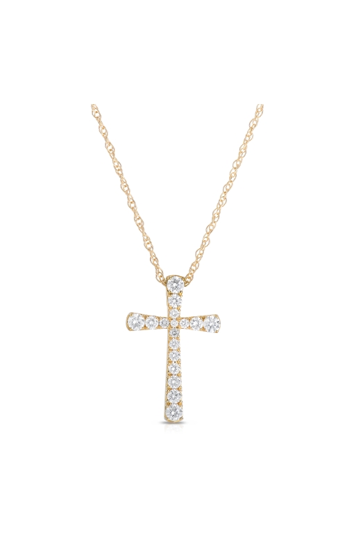 Women's Diamond Cross Pendant 1/2 CTW in 14K Yellow Gold