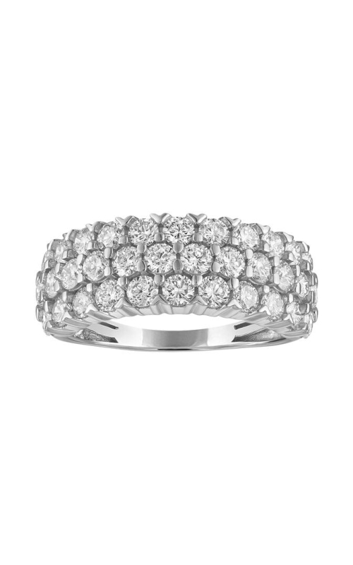 Flashpoint Created Diamond Women's Anniversary Ring 2 CTW in Sterling Silver
