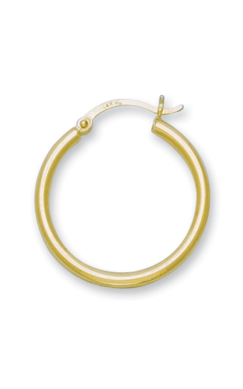Women's Hoop Earrings 25 MM Lever Back in 14K Yellow Gold