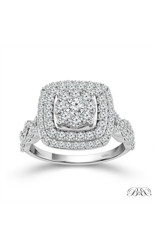Women's Diamond Engagement Ring Beauty Bride 1 CTW Princess Cut in 10K White Gold