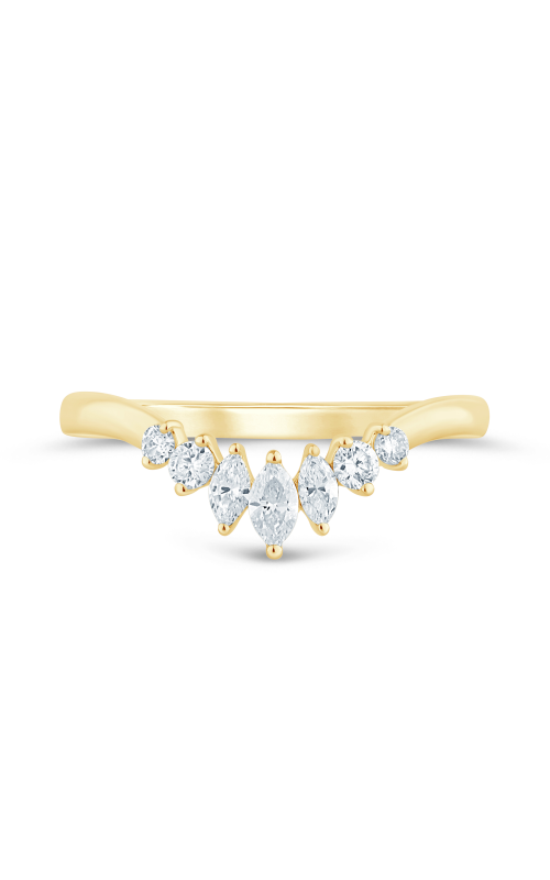 Women's Flashpoint Created Diamond Anniversary Ring Marquise 1/3 CTW in 14K Yellow Gold