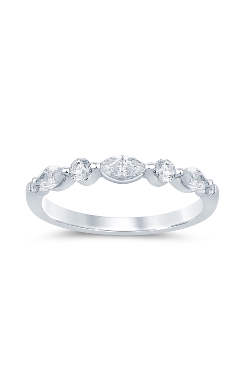 Women's Flashpoint Created Diamond Anniversary Ring 1/2 CTW in 14K White Gold