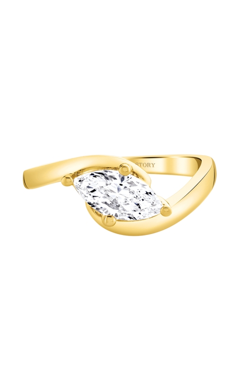 Women's Diamond Engagement Ring East/West Marquise In 14K Yellow Gold