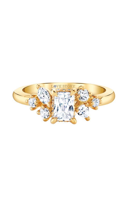 Women's Diamond Engagement Ring Radiant In 14K Yellow Gold