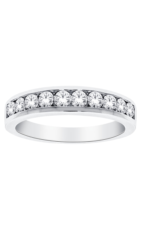 Women's Diamond Anniversary Ring 1/5 CTW Channel in 14K White Gold