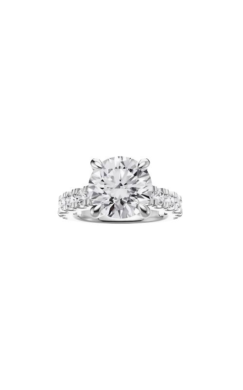 Flashpoint Created Diamond Women's Engagement Ring 3 Carat Round 4 CTW in 14K White Gold