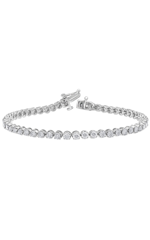 Women's Flashpoint Created Diamond Tennis Bracelet in 14K White Gold
