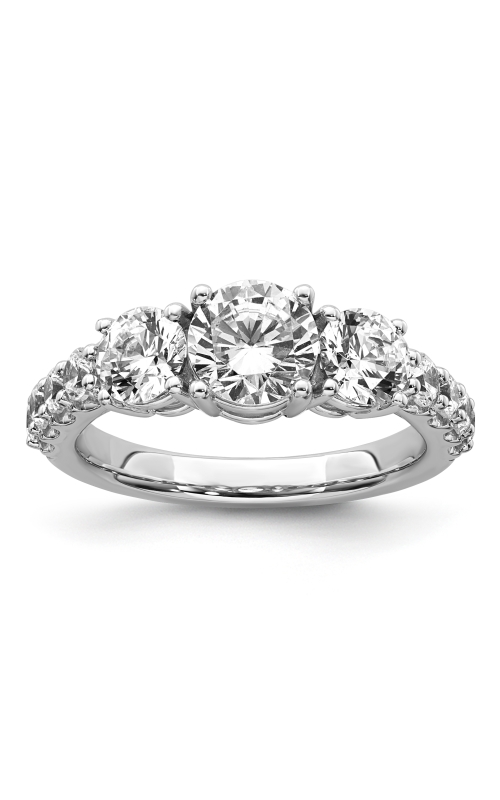 Flashpoint Created Diamond Women's Round Wedding Set In 14K White Gold 3 1/2CTW