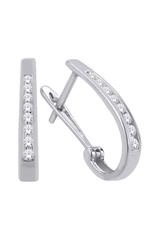 Women's Diamond Ring 3 Rows 1/2 CTW in 10K White Gold
