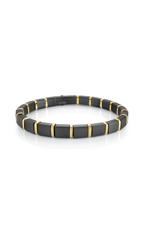 8 Inch Quad Link Bracelet in Two-toned Ion Plated Stainless Steel