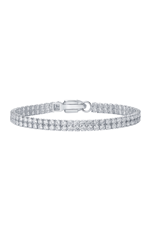 Flashpoint Created Diamond Bracelet Two Rows 8 1/3 CTW in 14K White Gold