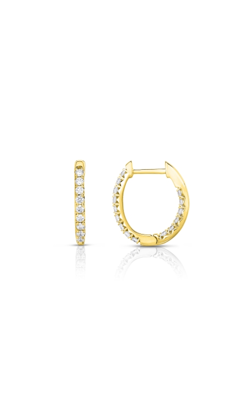 Women's Diamond Hoop Earrings 1/2 CTW in 14K Yellow Gold