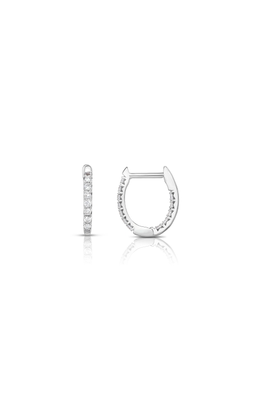 Women's Diamond Hoop Earrings 1/4 CTW in 14K White Gold