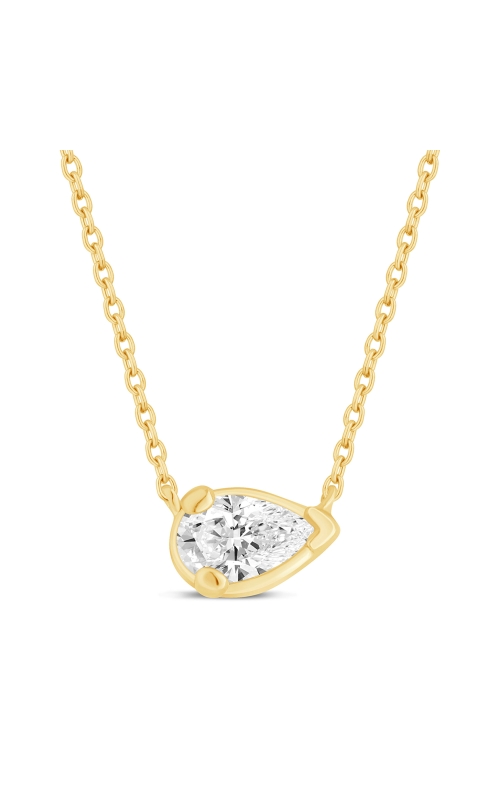Women's Flashpoint Created Diamond Pendant Pear 1/3 CTW in 14K Yellow Gold