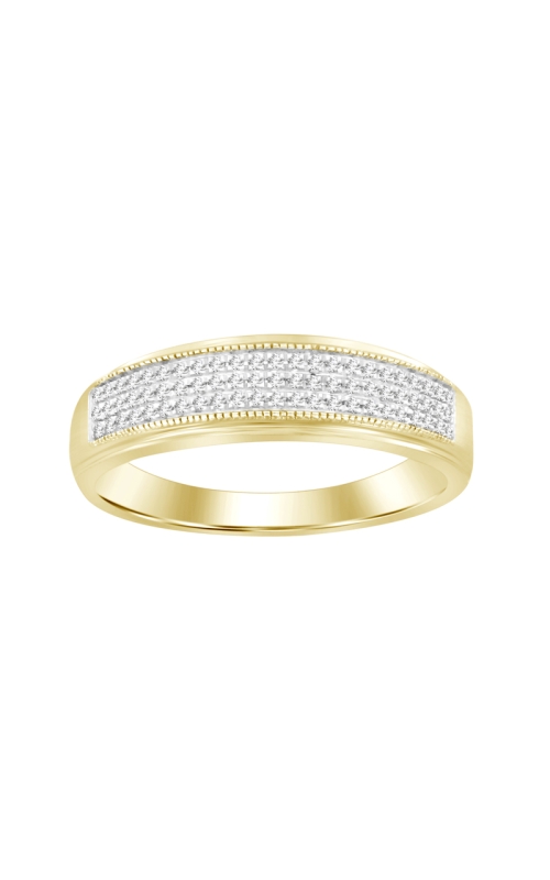 Men's Diamond Wedding Band 1/5 CTW in 10K Yellow Gold