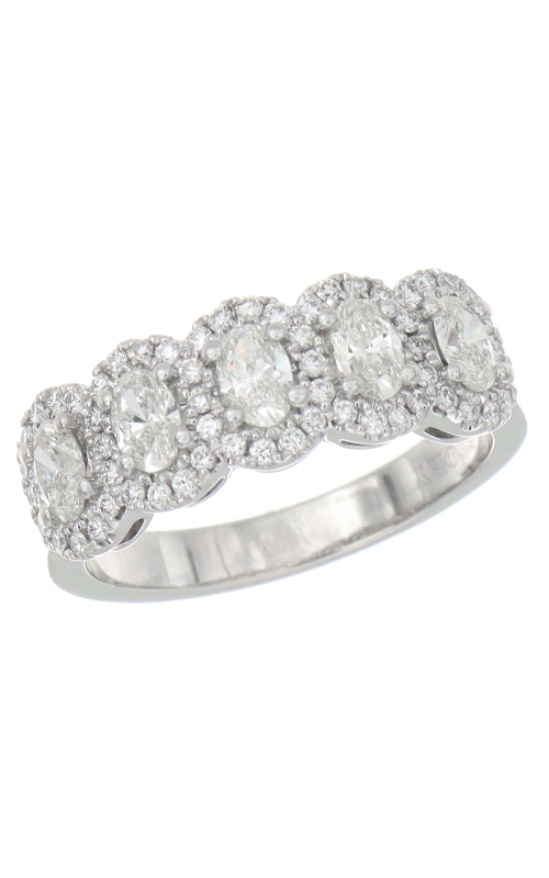 Women's Diamond Only You Anniversary Band 1 CTW in 14K White Gold
