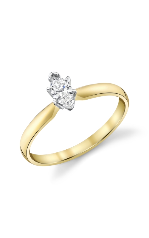 Women's Diamond Solitaire Marquise Ring 1/2 CTW in 14K Yellow Gold