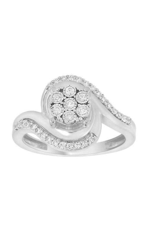 Women's Diamond Miracle Cluster Engagement Ring 1/4 CTW in 10K White Gold