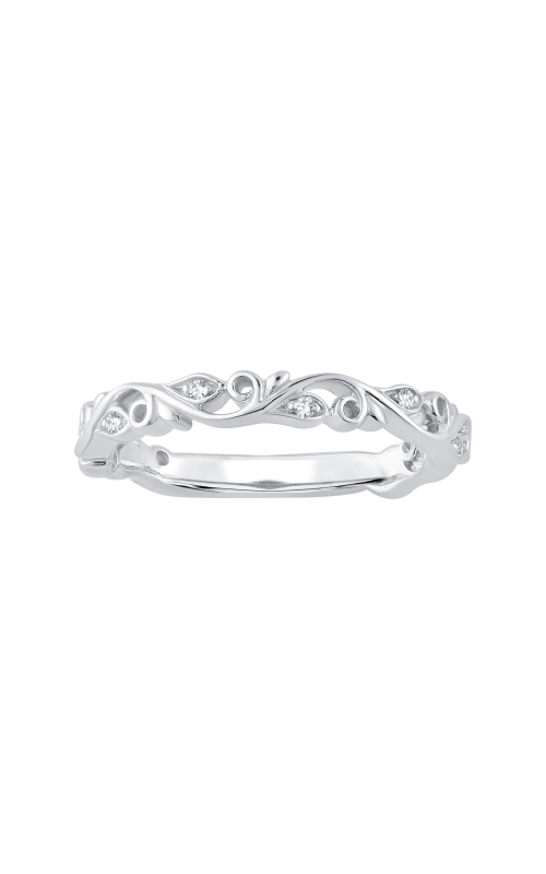 LADIES STACKBLE BAND 1/20 CT ROUND DIAMOND 14K ROSE GOLD