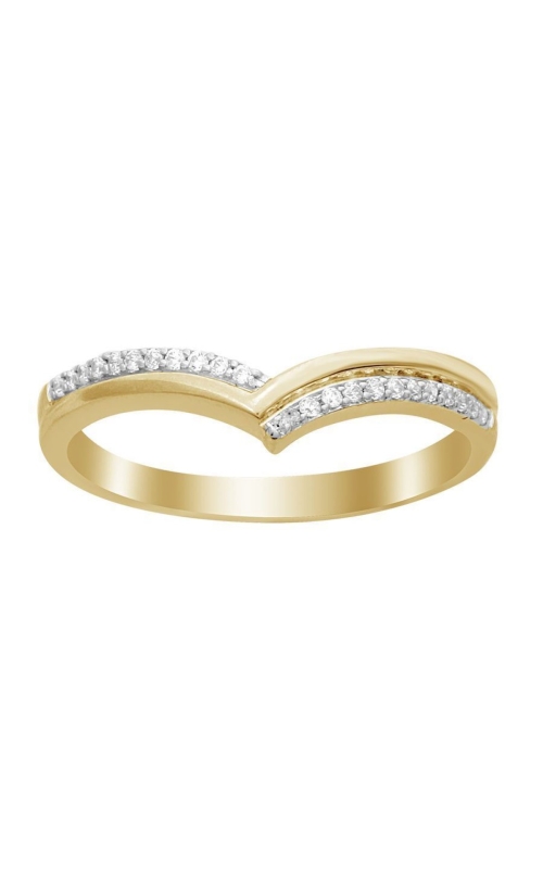 Women's Diamond Stackable Chevron Ring 1/20 CTW in 10K Yellow Gold