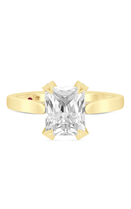 Women's Vintage Semi-Mount Diamond Engagement Ring 1/8 CTW in 14K Yellow Gold