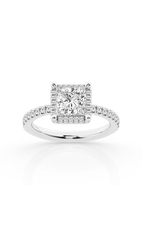 Flashpoint Created Diamond Princess Engagement Ring 2 1/2 CTW in 14K White Gold