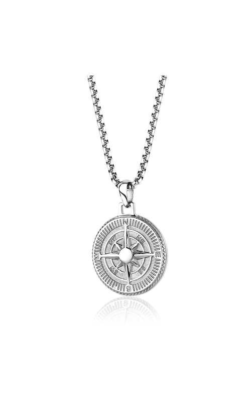 Italgem North Star Pendant Necklace in Stainless Steel