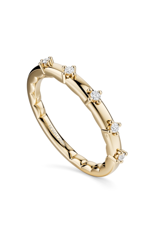 Women's 5 Diamond Wedding Band in 14K Yellow Gold