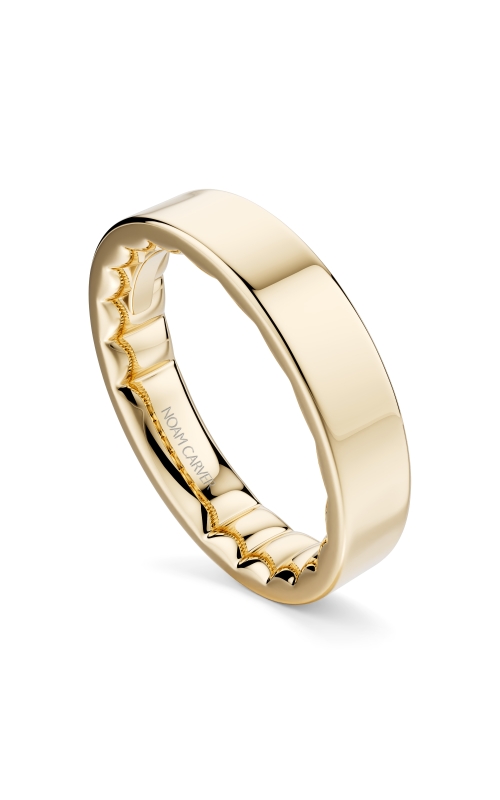 Women's Classic 4 MM Wide Flat Wedding Band in 14K Yellow Gold