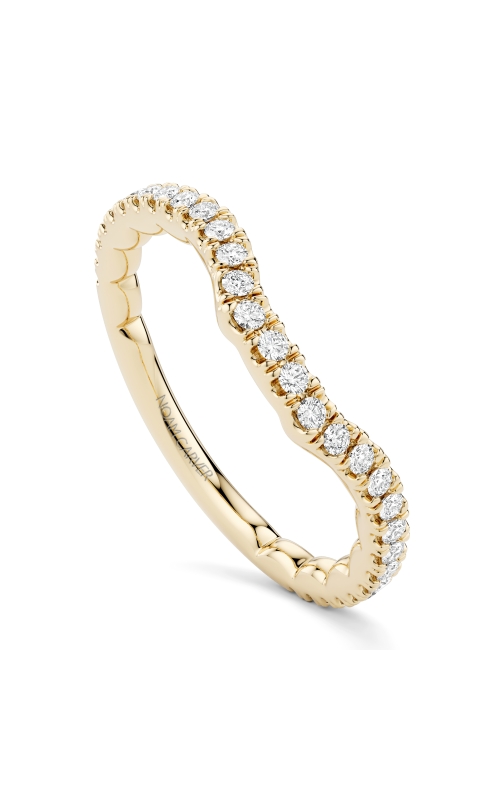 Women's Diamond Curved Wedding Band 1/4 CTW in 14K Yellow Gold