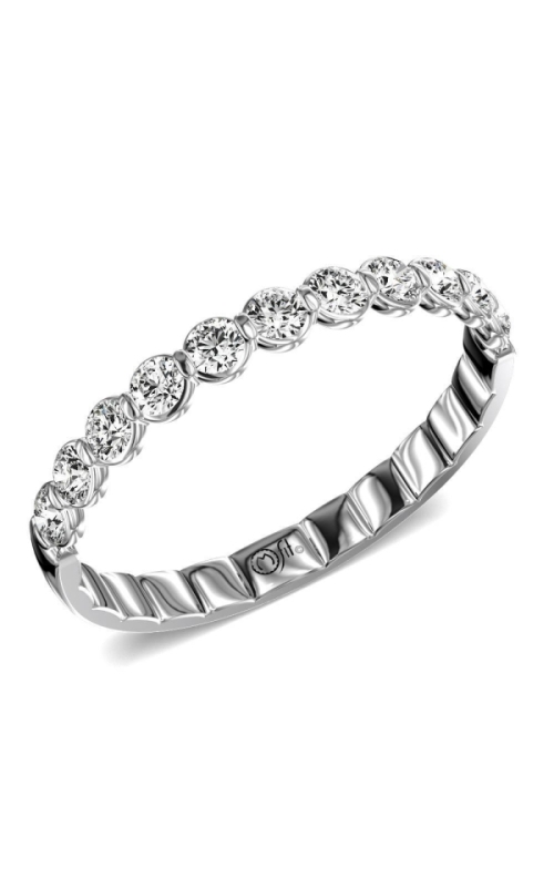 Flashpoint Created Diamond Women's Band In 14K White Gold 1/3CTW