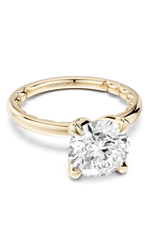 Women's Semi-Mount Solitaire Engagement Ring in 14K Yellow Gold