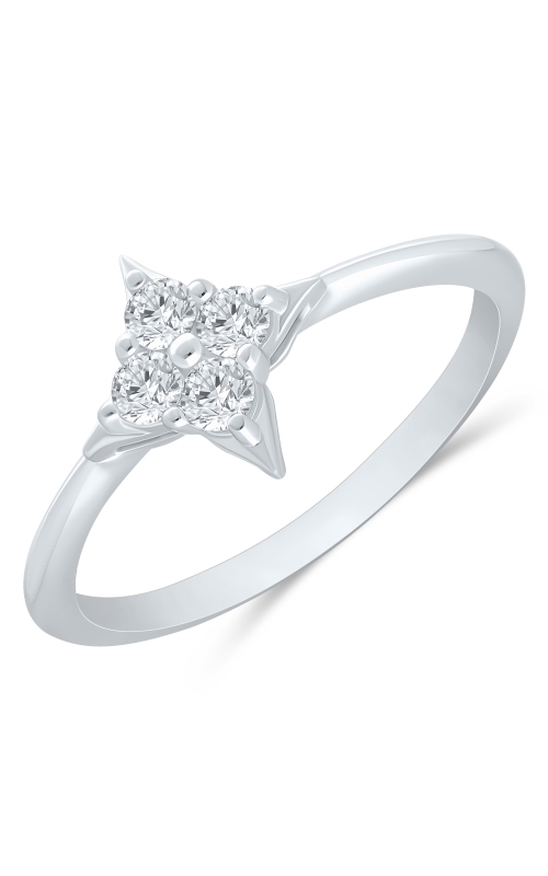 Women's Diamond Star of Hope Ring 1/4 CTW in 14K White Gold