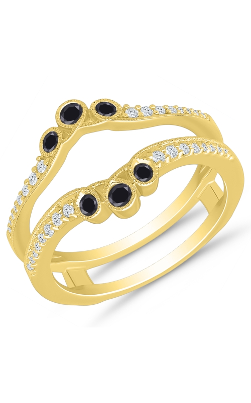 Women's Diamond Wrap 1/3 CTW Black Diamond Accent in 14K Yellow Gold