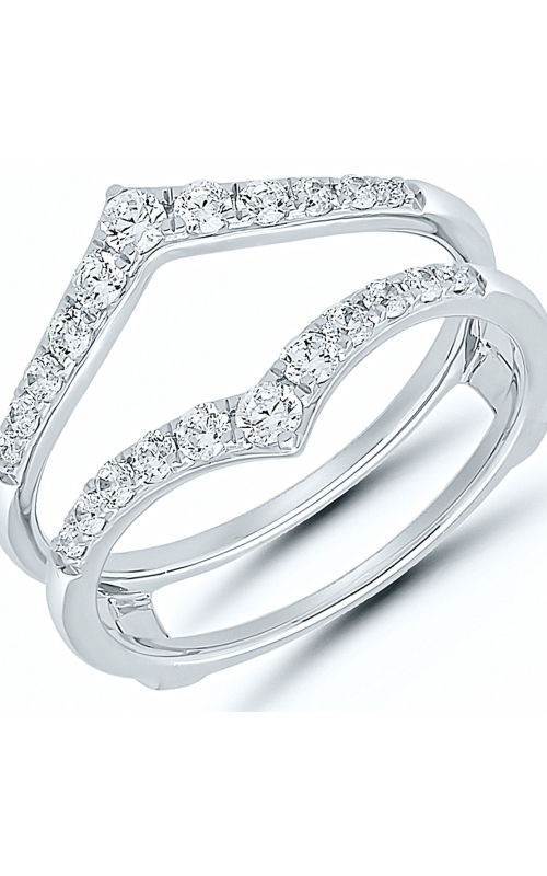 Women's Diamond Wrap 1/2 CTW Round Stones in 14K White Gold