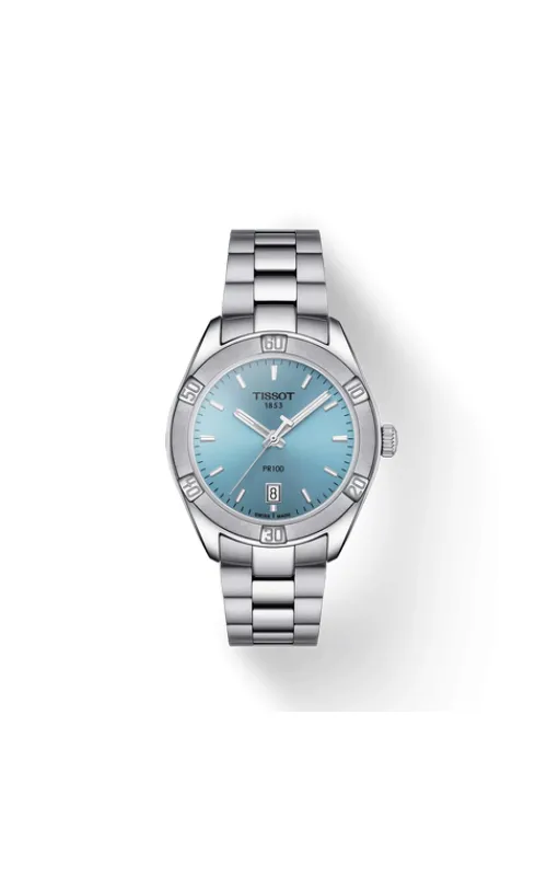 Tissot PR 100 Sport Chic 36mm Blue Quartz Watch