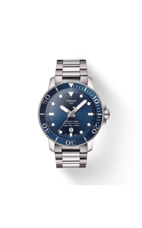 Tissot Seastar 1000 43mm Blue Auto Watch