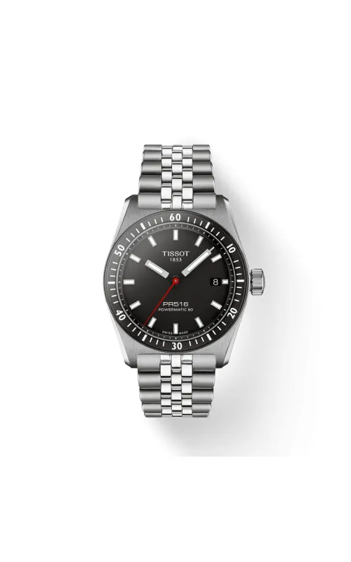 Tissot PR516 38MM Black Auto Watch