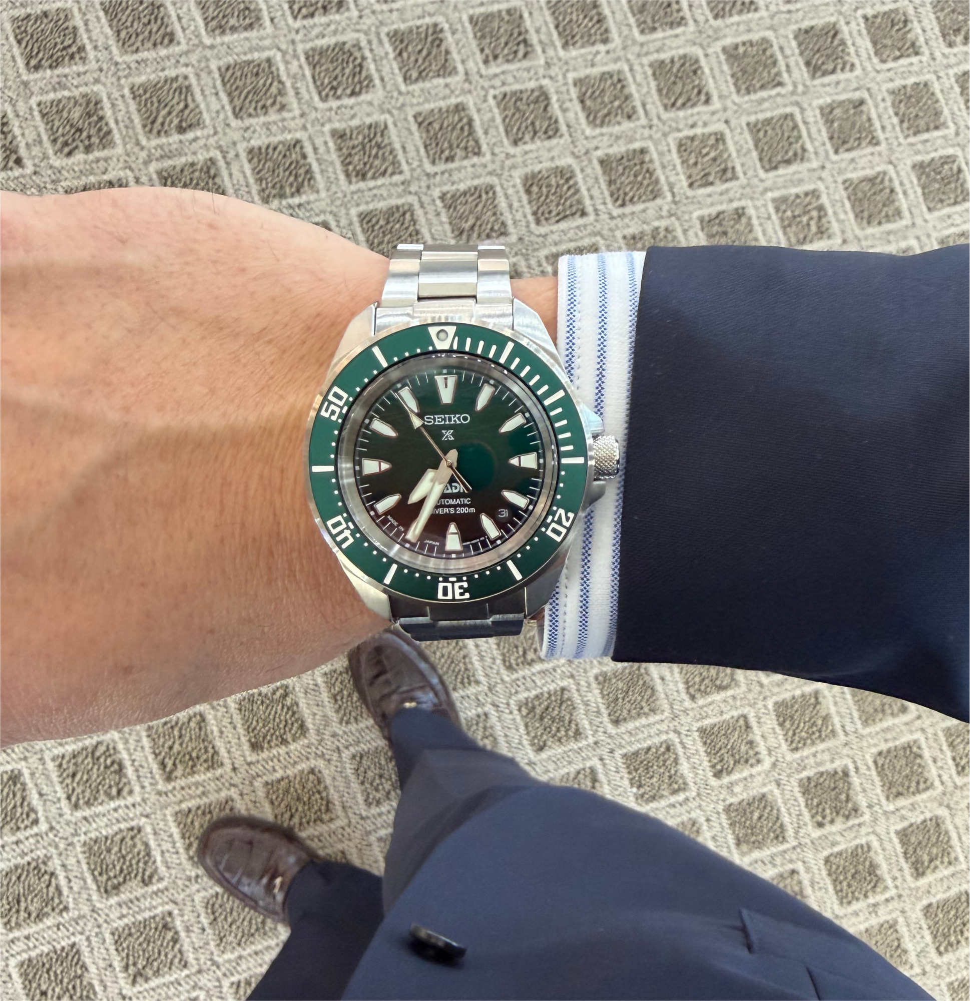 Image of a watch on a man's wrist