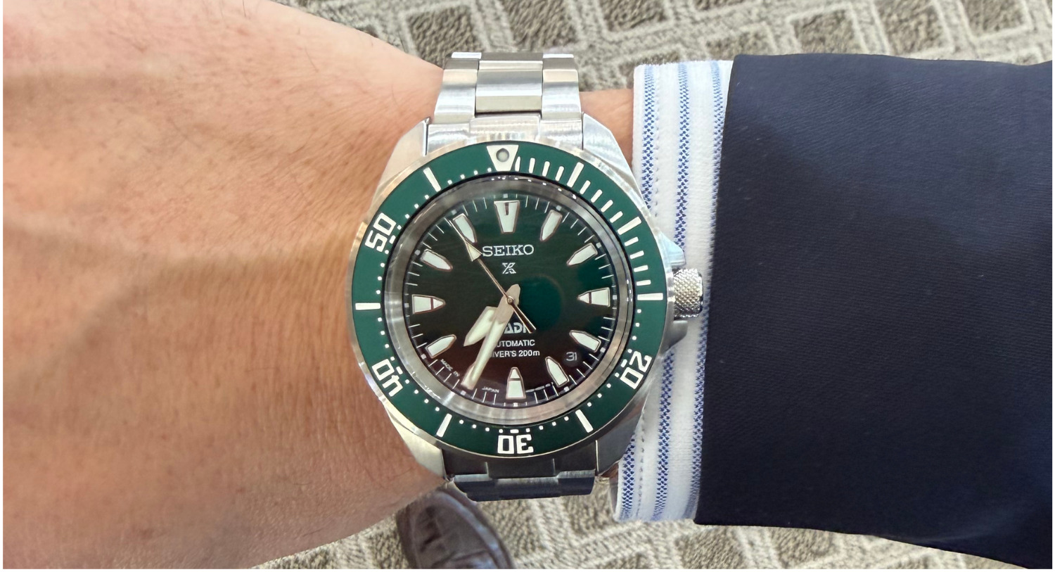 Image of a watch on a man's wrist