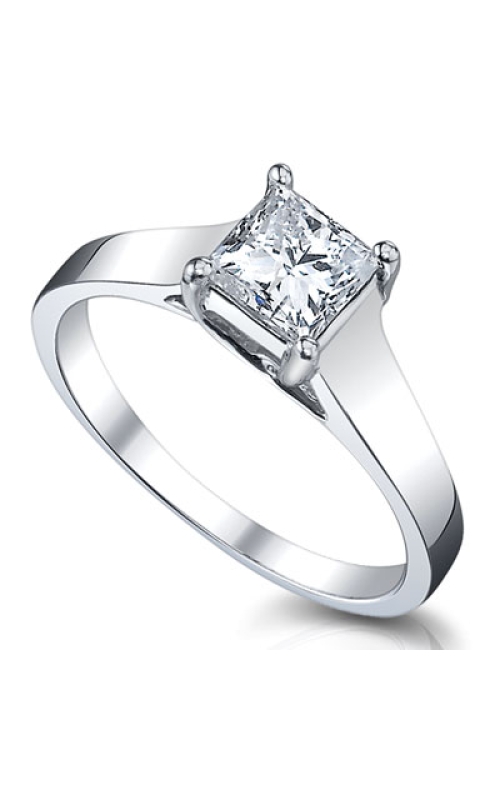 1 Carat Bella Princess-Cut Diamond Solitaire Ring in 14K White Gold